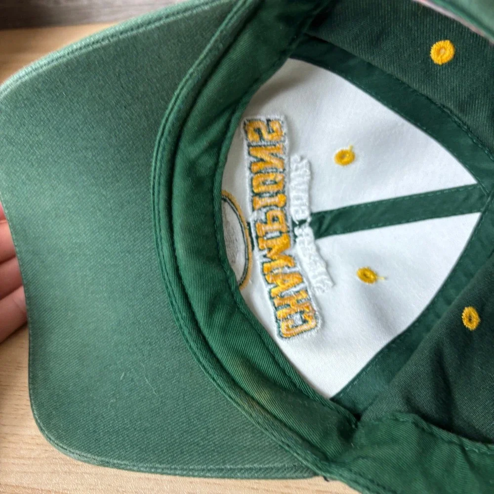 Green‎ Bay Packers Hat Cap Strap Back Green NFL Football Super Bowl